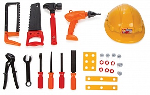 Игровой набор строителя с каской (Pilsan, 3249plsn)